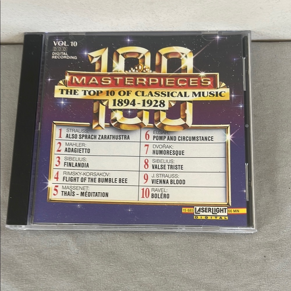 ⭐️ 100 Masterpieces Classical Music CD 1991 Delta Volume 10 Laserlight Digital